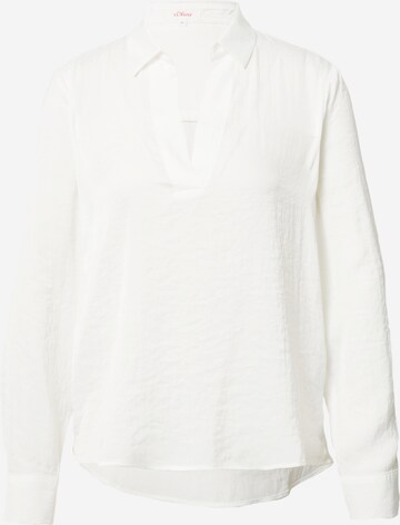 s.Oliver Blouse in Wit: voorkant