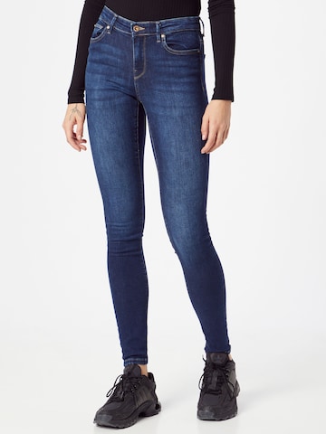ONLY Skinny Jeans 'CARMEN' in Blauw: voorkant