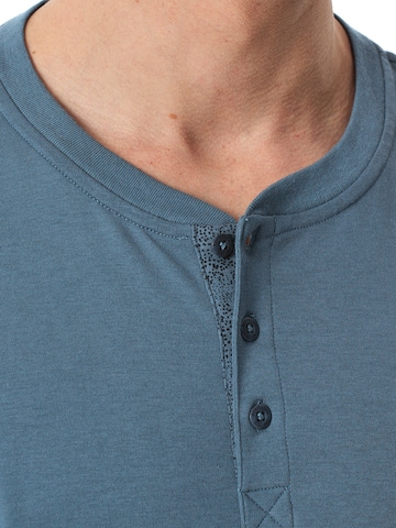 SCHIESSER - Pijama largo ' Fine Interlock ' en azul