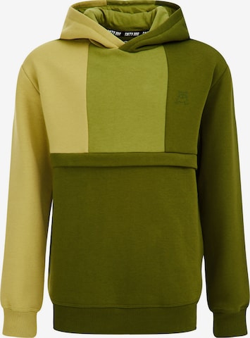 WE Fashion Sweatshirt in Groen: voorkant