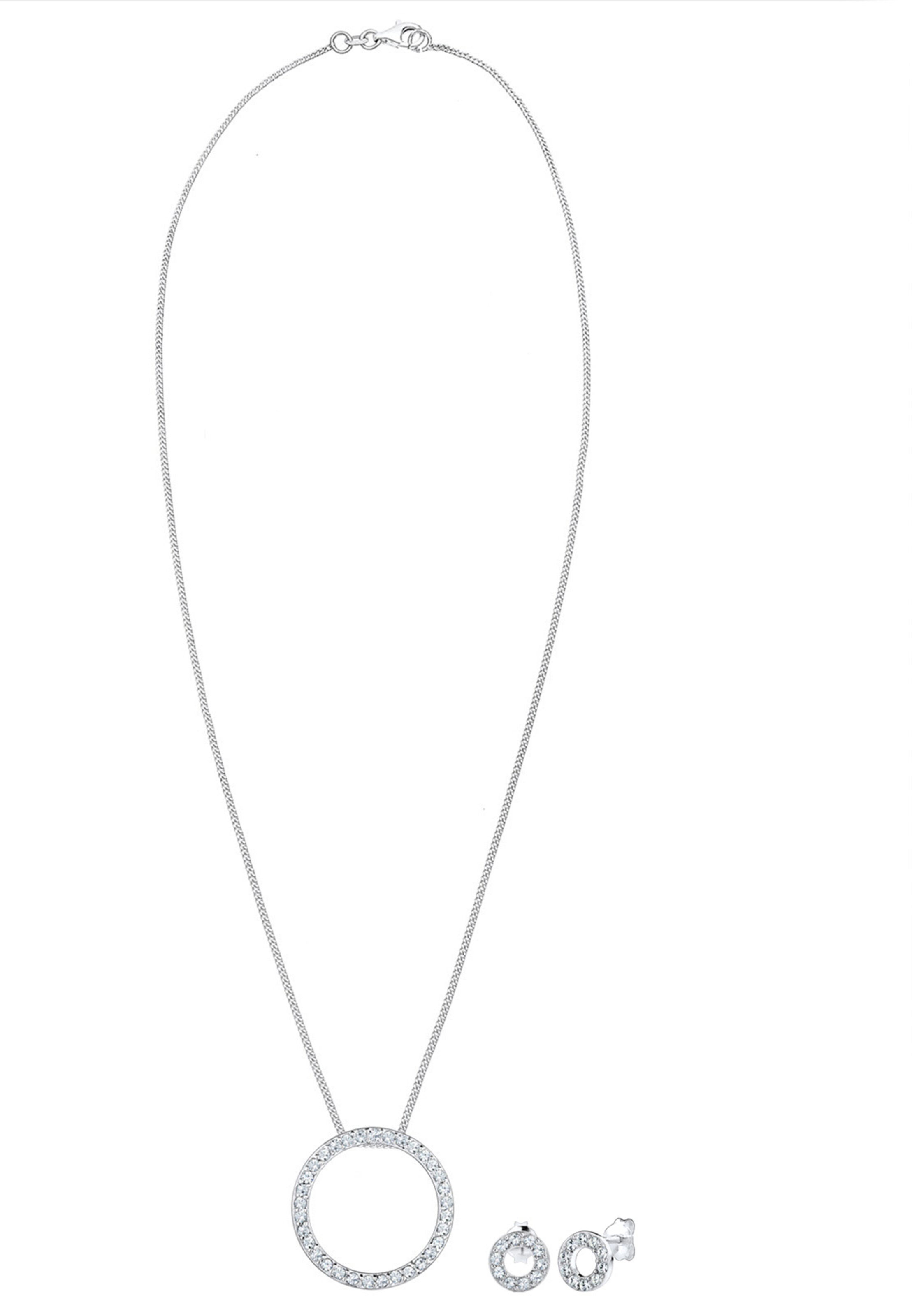 ELLI Jewelry Set in Silver: front