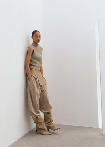 MANGO Boots in Beige: front