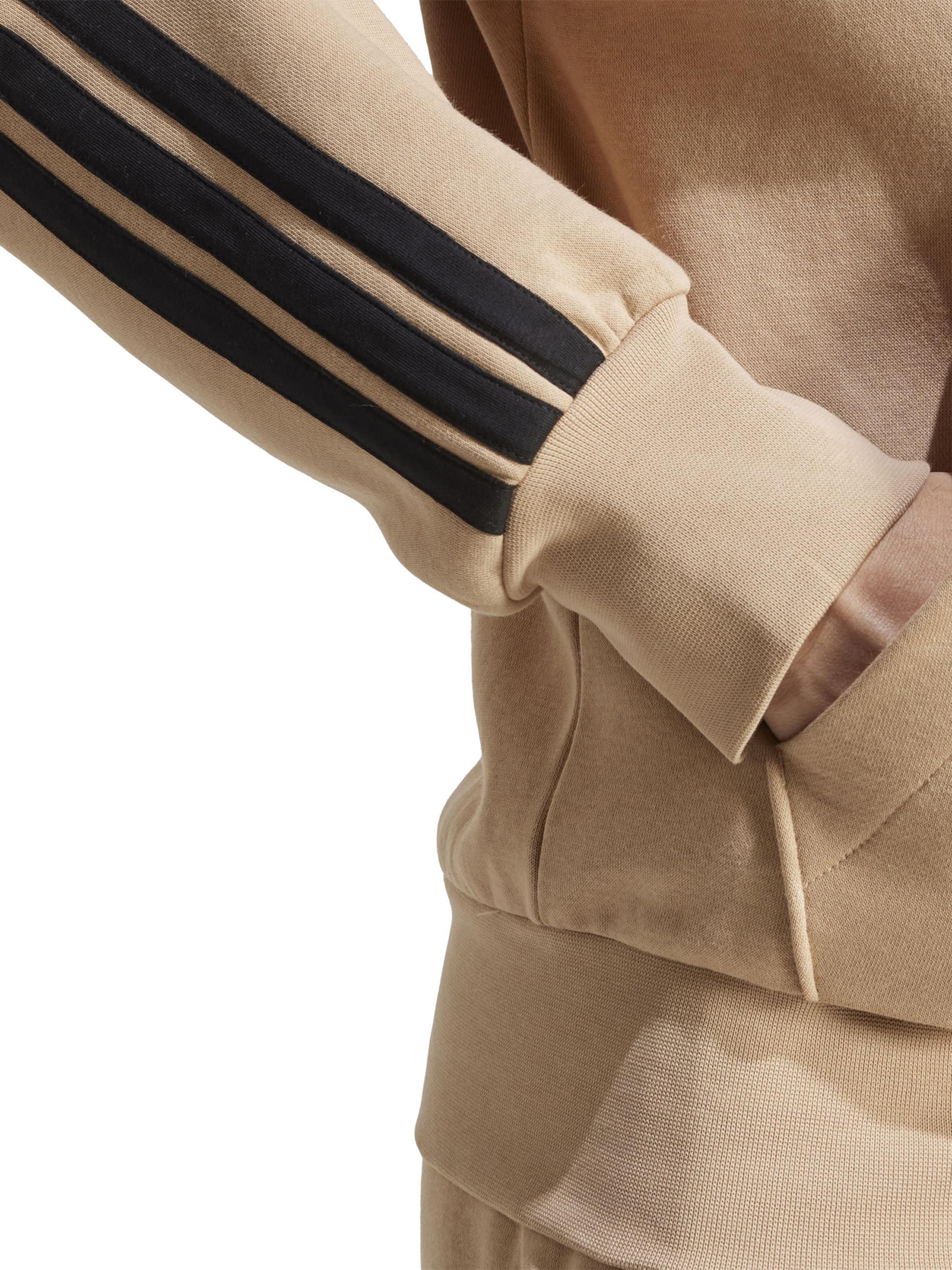 ADIDAS SPORTSWEAR Αθλητική ζακέτα φούτερ σε μπεζ