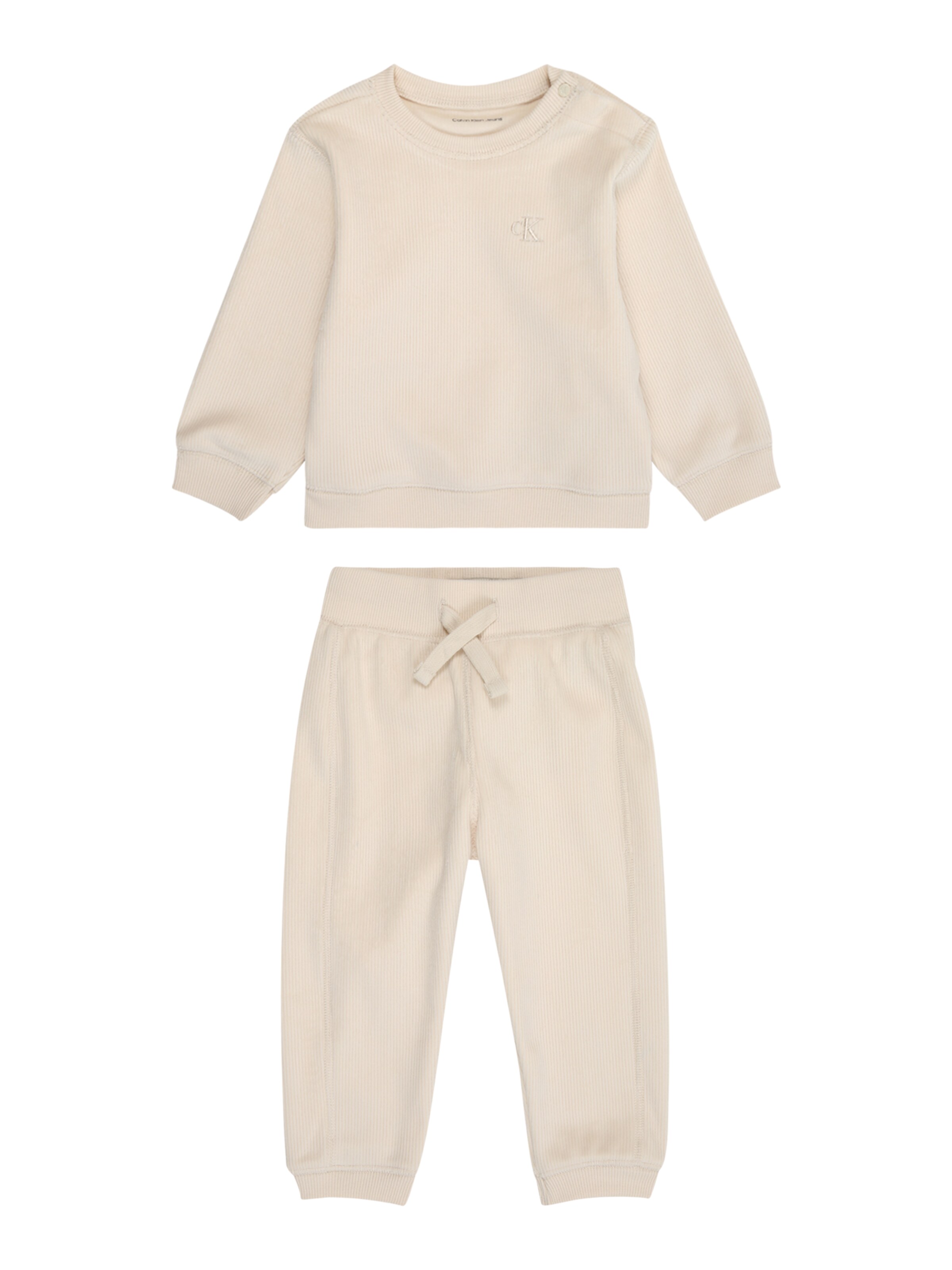 Trening de la Calvin Klein Jeans pe bej: față