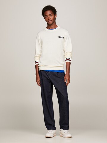 TOMMY HILFIGER Pullover 'Global Stripe' em Bege