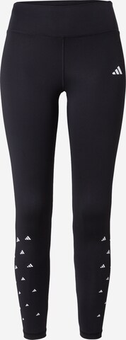 ADIDAS PERFORMANCE Slimfit Spodnie sportowe 'Train Essentials Bluv' w kolorze czarny: przód