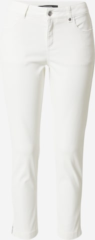 COMMA Slim fit Pants in White: front