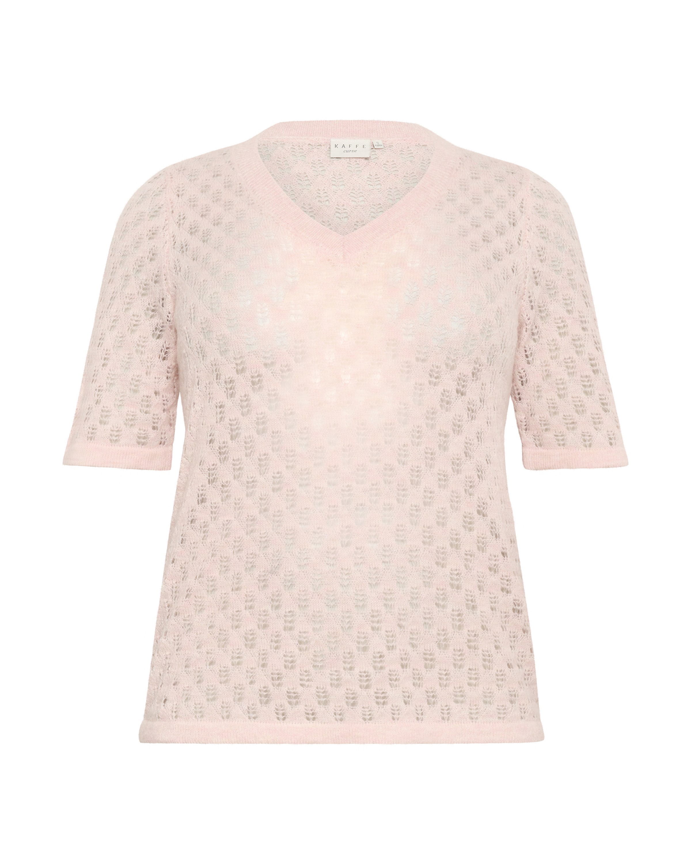 KAFFE CURVE Pullover 'Loura' in Pink: Vorderseite