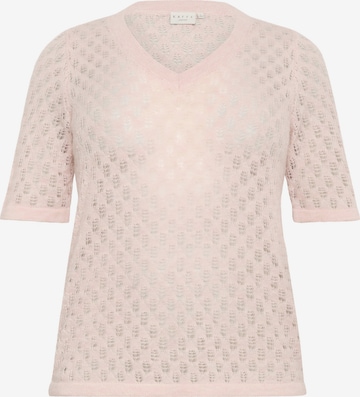 KAFFE CURVE Sweater 'Loura' in Pink: front