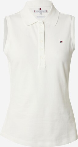 TOMMY HILFIGER - Camiseta '1985' en blanco: frente