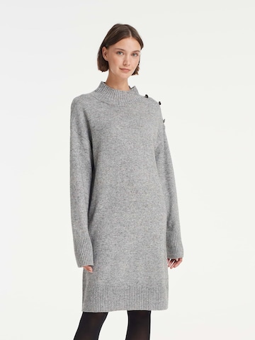 OPUS Knitted dress 'Wojo' in Grey: front