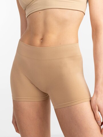 PIECES Skinny Shorts 'London' in Beige