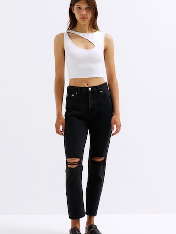 Coupe slim Jean Pull&Bear en noir