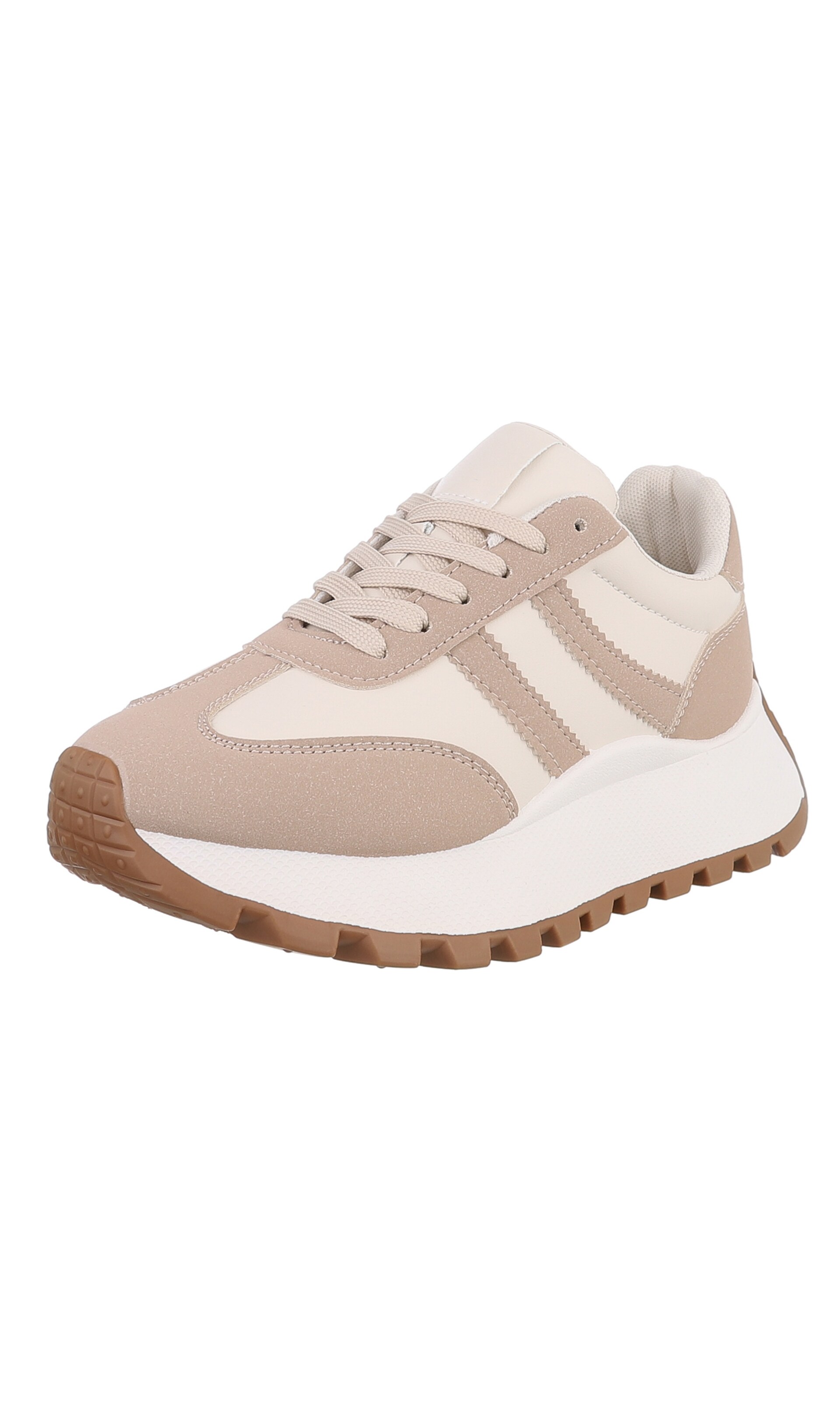 Ital-Design Sneaker in kitt / hellbraun, Produktansicht