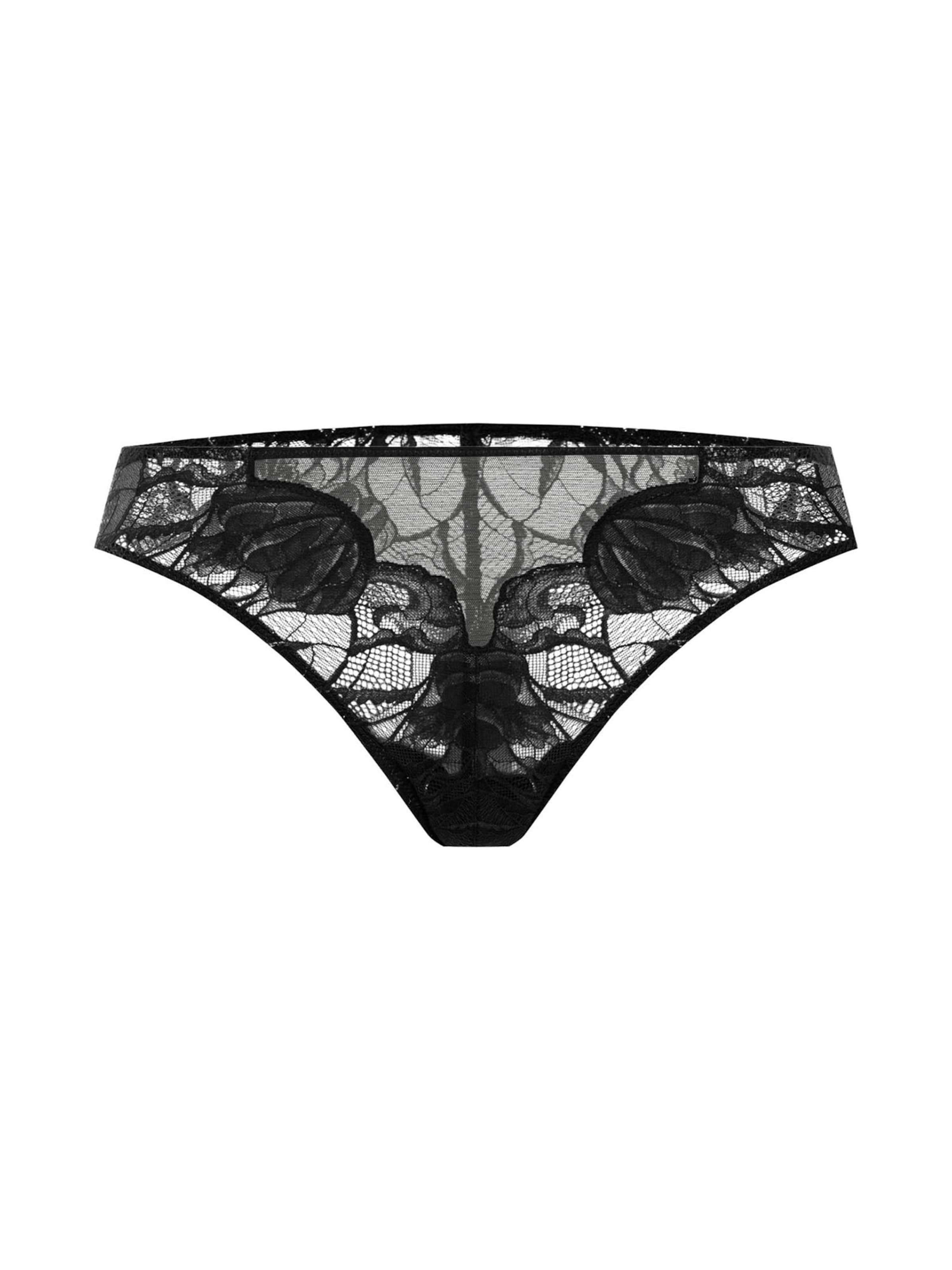 Hanro String ' Lysia ' in L in de kleur Zwart, Productweergave