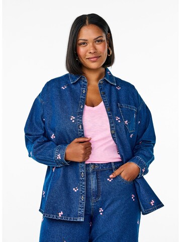 Zizzi Blouse 'Jeva' in Blue