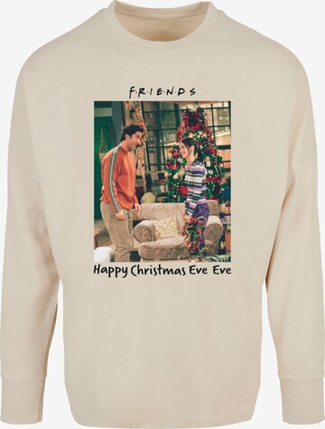 Maglietta 'Friends - Happy Christmas Eve Eve' di ABSOLUTE CULT in beige: frontale
