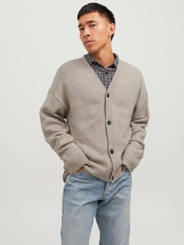 JACK & JONES Cardigan 'Ollie' i grå: forside