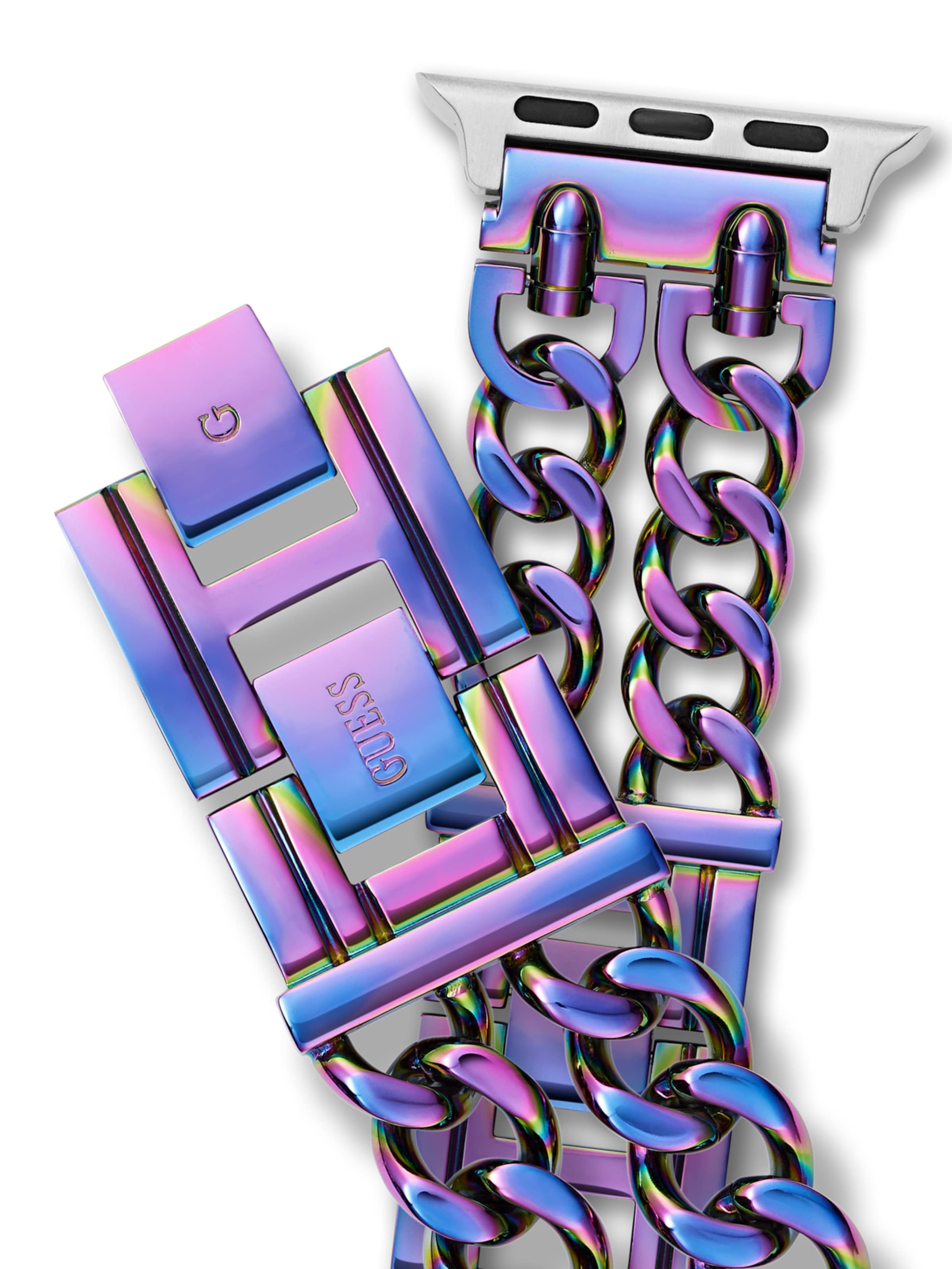 GUESS Analoog horloge ' APPLE BAND (38MM-40MM) ' in Lila