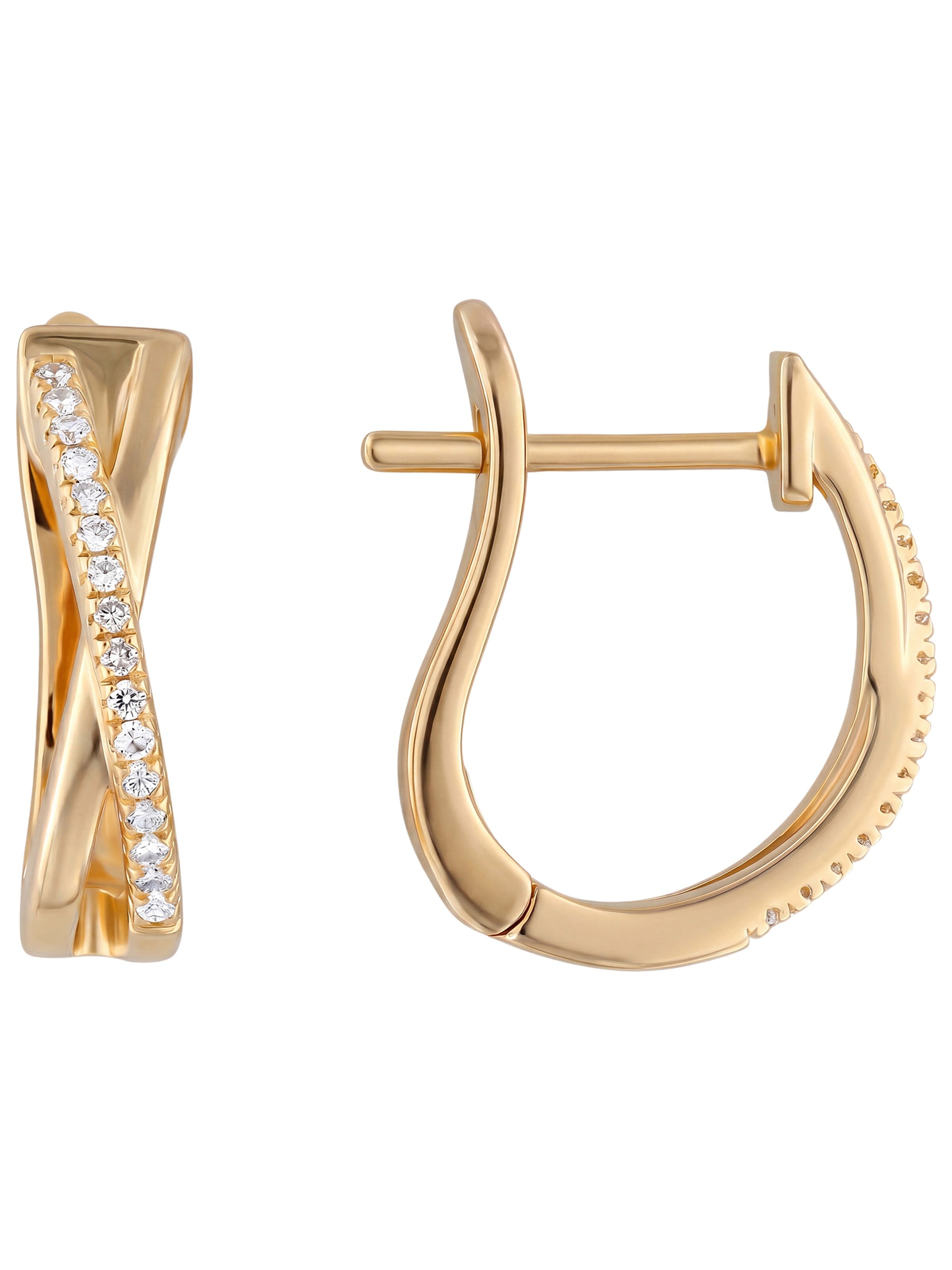 Jobo Ohrringe‌ in Gold: Vorderseite