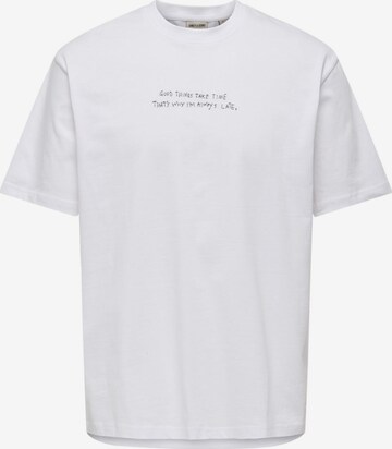 ONLY Shirt in Wit: voorkant