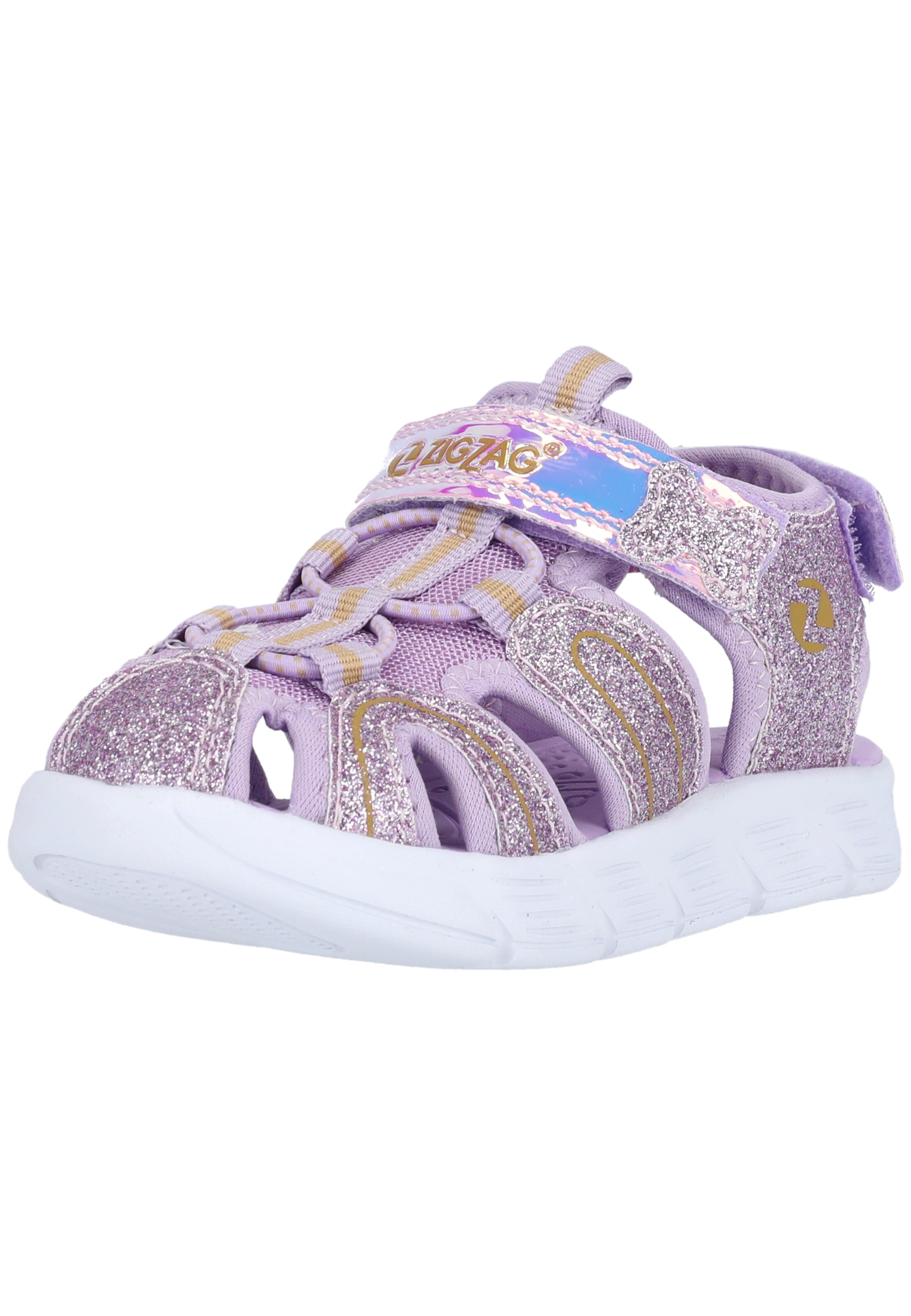 ZigZag Sandal 'Niagien' in Purple: front