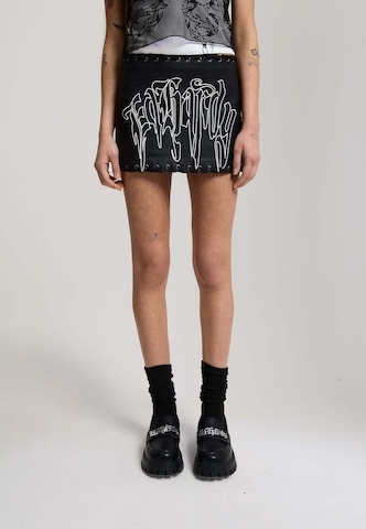 Ed Hardy Юбка 'Gothic Drip' в Черный: спереди