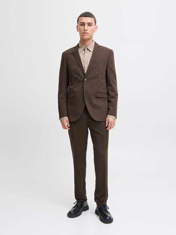 Coupe slim Pantalon à plis 'JPRFranco' JACK & JONES en marron