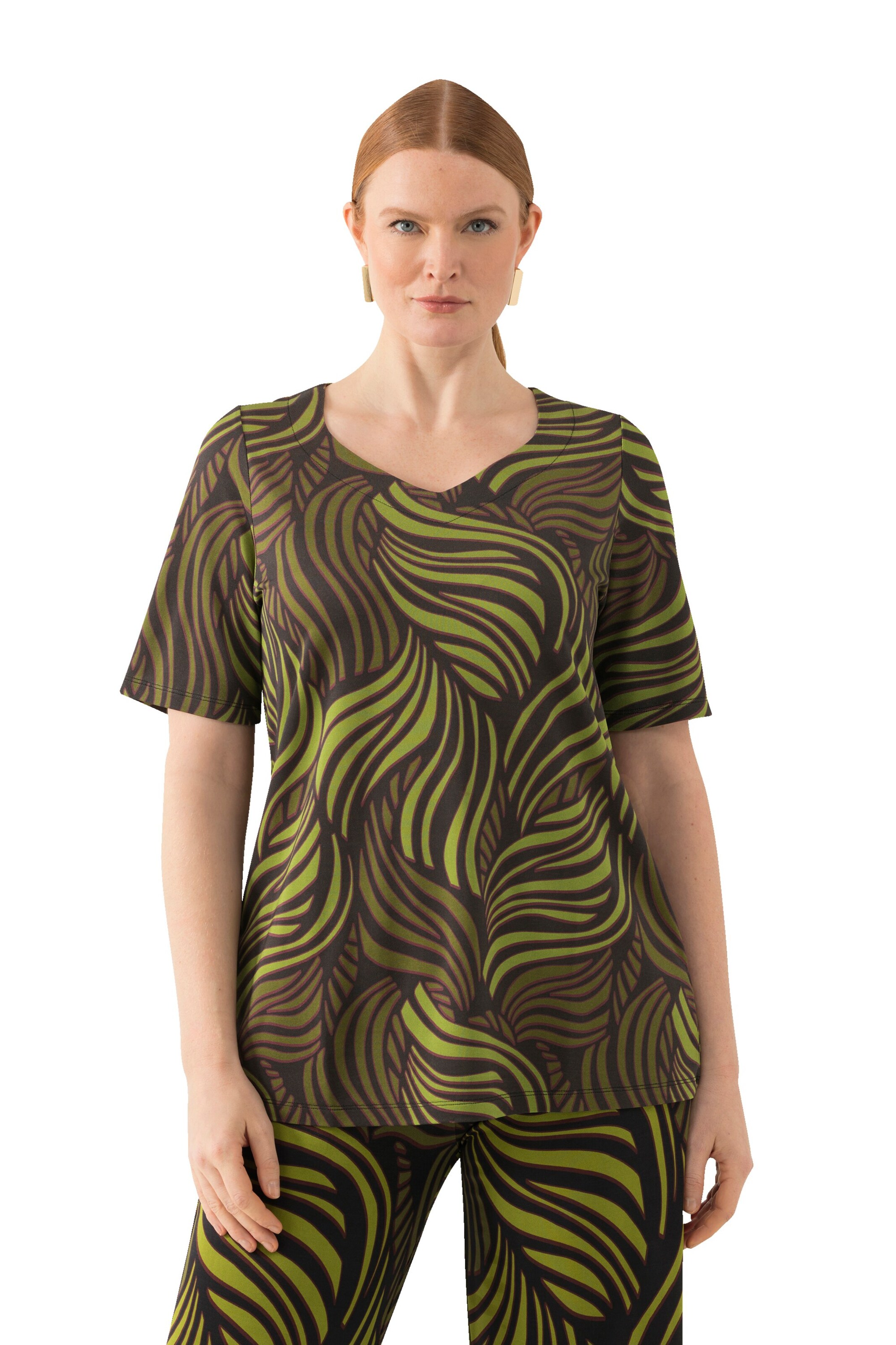 Ulla Popken Shirt in Green: front