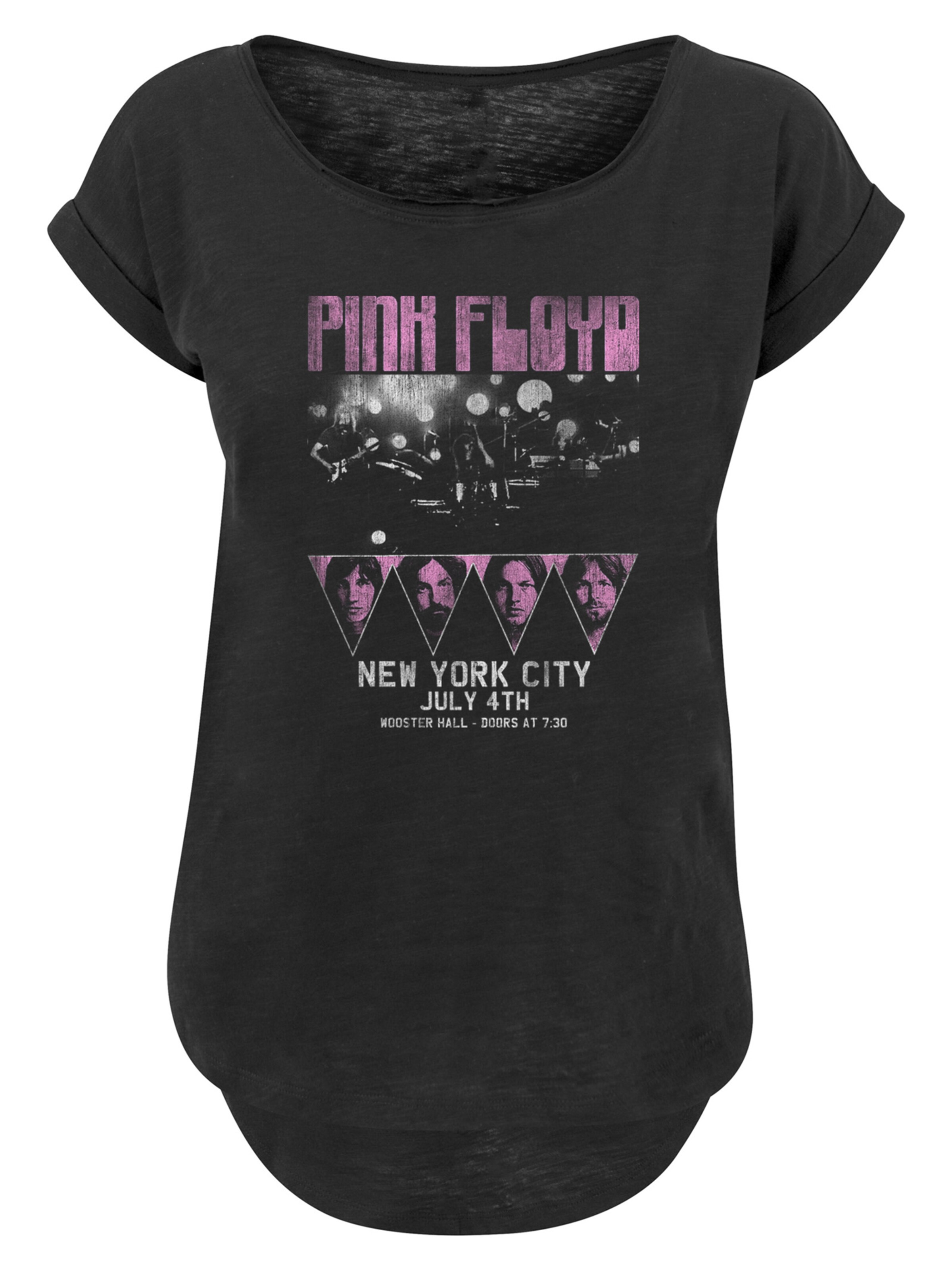 T-shirt 'Pink Floyd Tour' F4NT4STIC en noir : devant