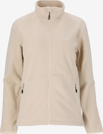 Whistler Athletic Fleece Jacket 'Cocoon' in Beige: front