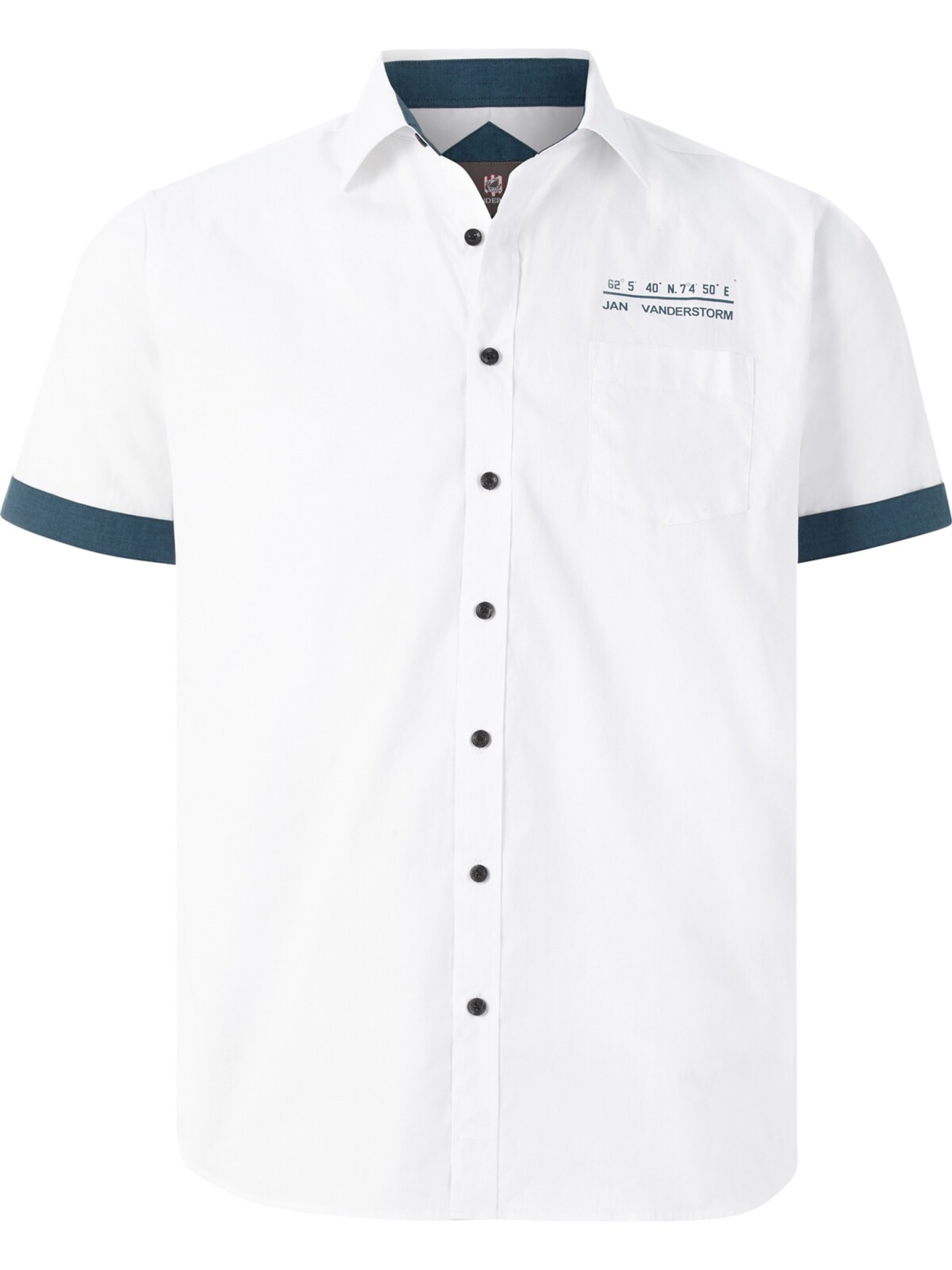 Jan Vanderstorm Comfort fit Button Up Shirt ' Evin ' in Green