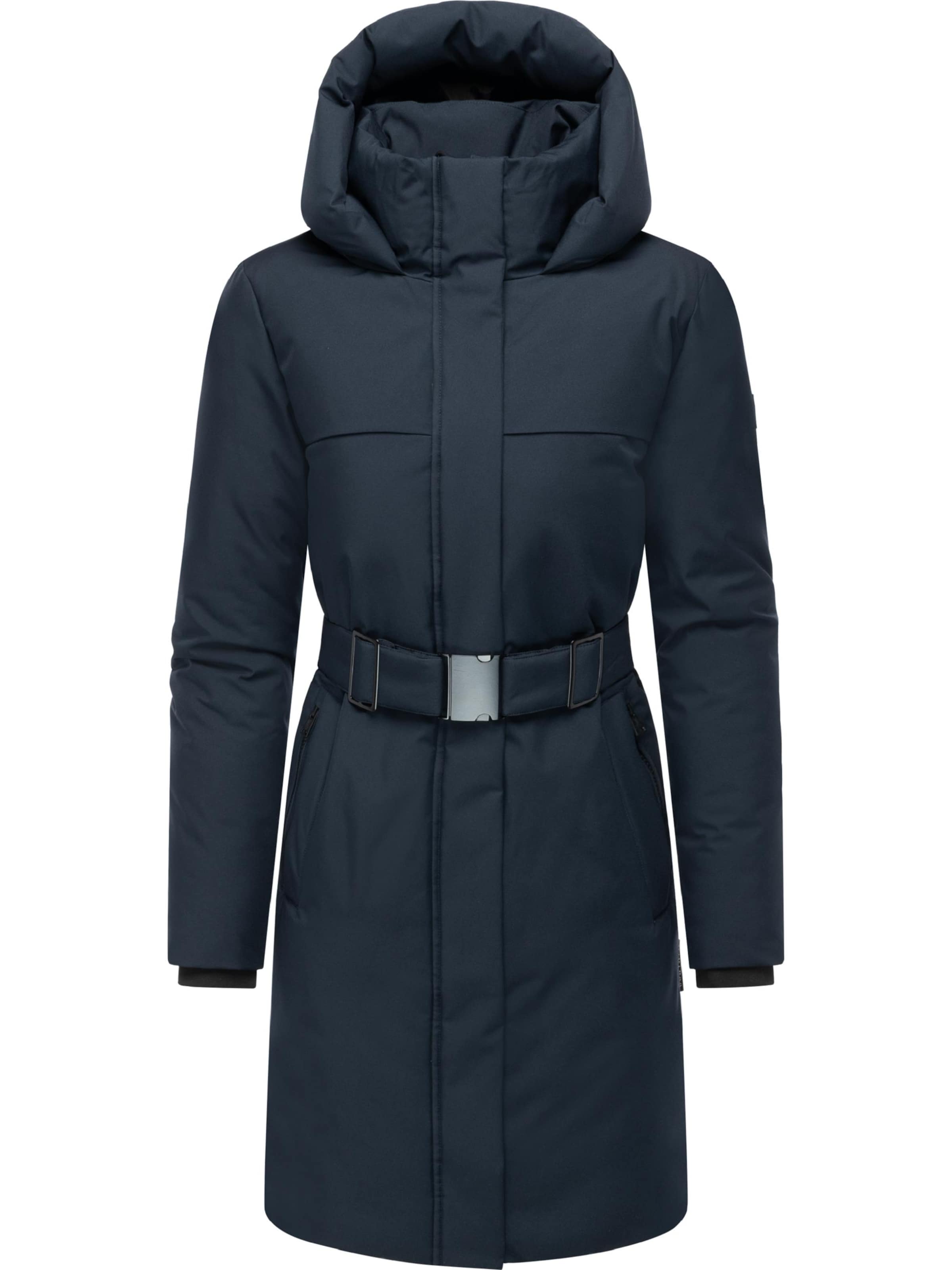 NAVAHOO Wintermantel 'Gipfelspass XIV' in Blauw: voorkant