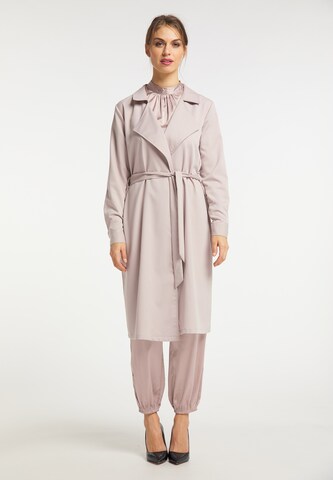 usha BLACK LABEL Between-Seasons Coat in Beige: front