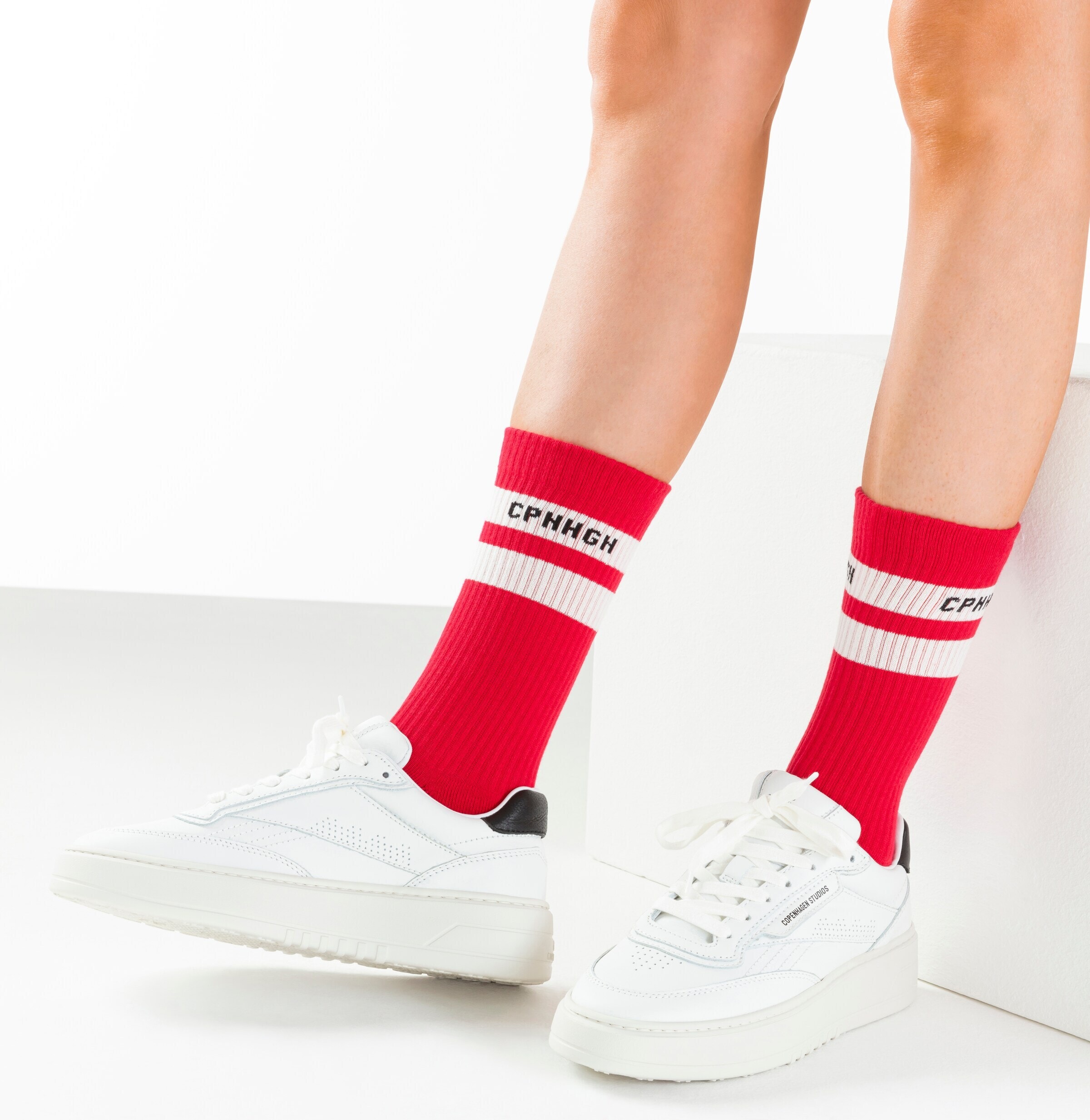 Copenhagen Studios Spordisokid, värv punane