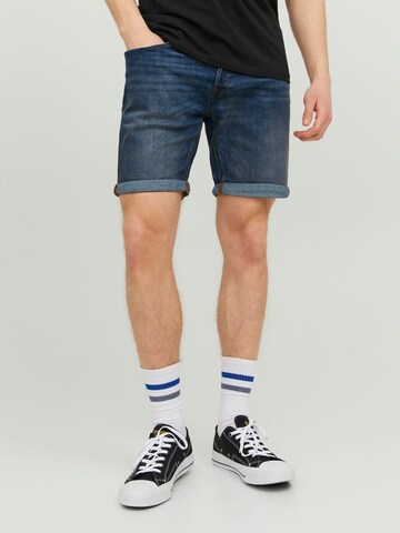 JACK & JONES Slimfit Farmer 'Rick' - kék: elől