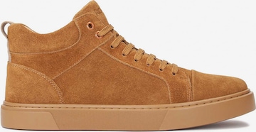 Kazar High-Top Sneakers in Brown