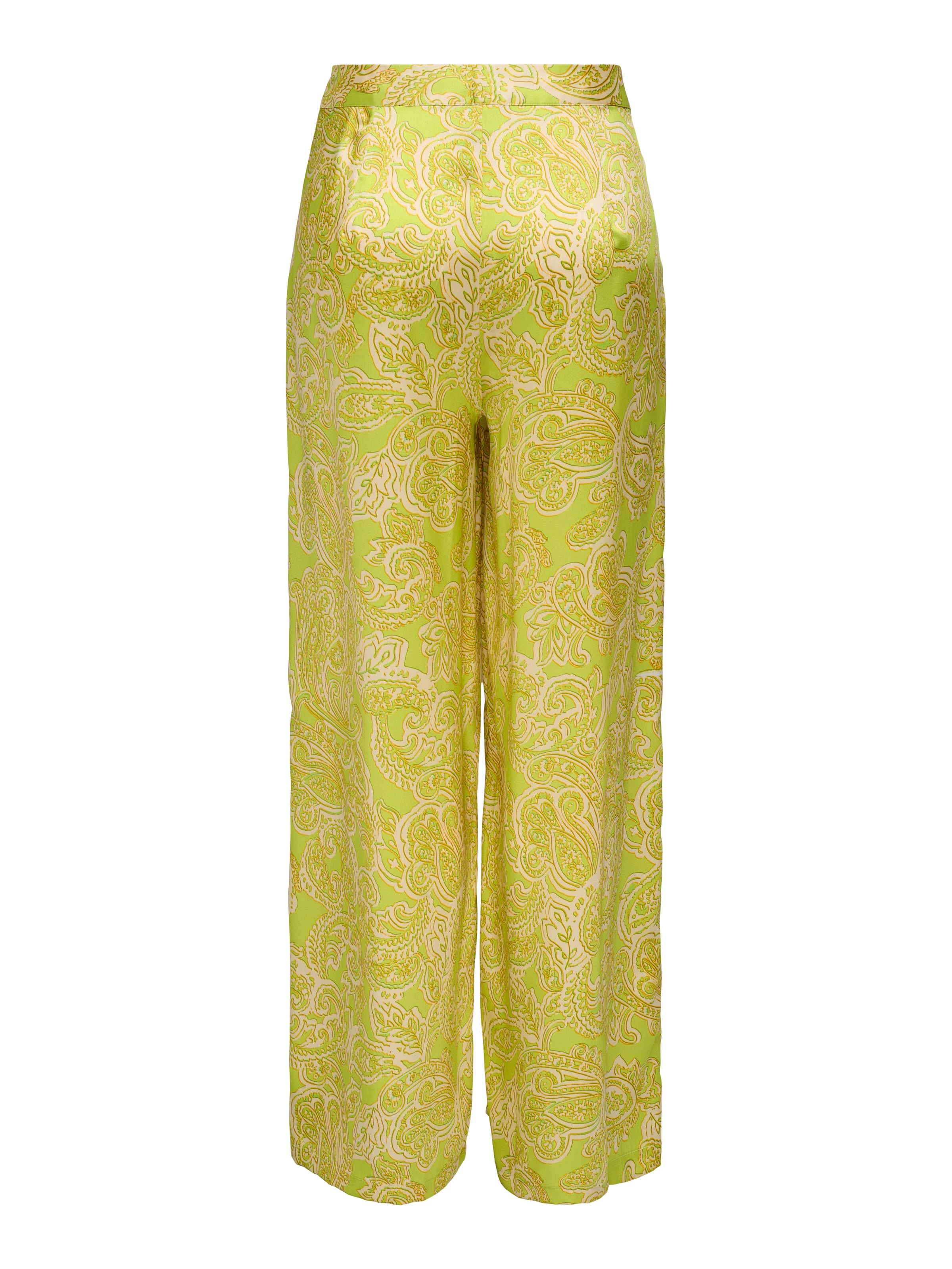 ONLY Wide leg Pleat-front trousers 'ONLPAULA' in Green