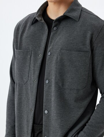 Koton Regular fit Button Up Shirt in Grey