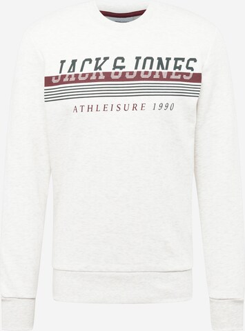 JACK & JONES Bluzka sportowa 'Iron' w kolorze biały: przód