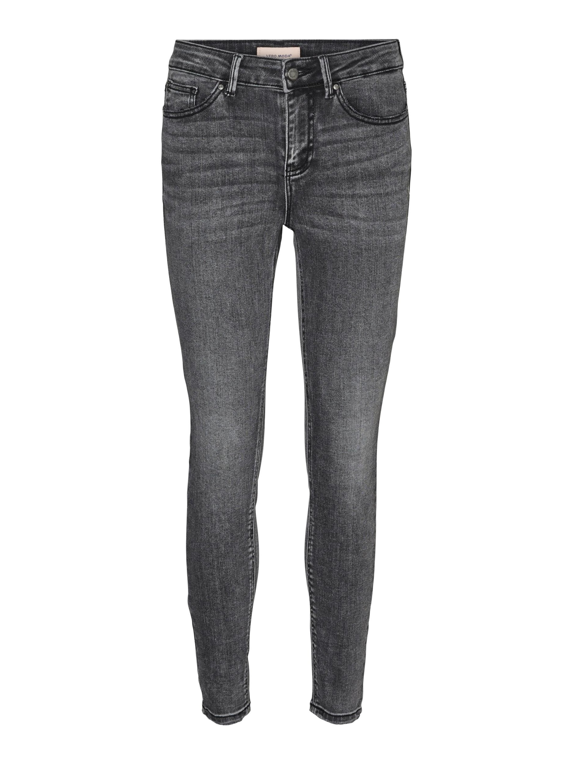 VERO MODA Skinny Jeans 'Flash' in Grey: front