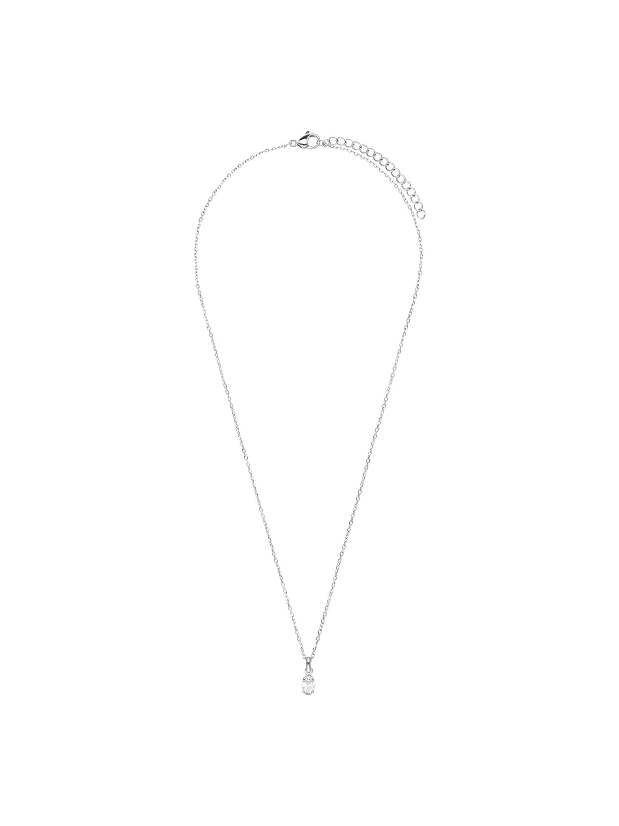 Lucardi Ketting 'Chic' in Zilver: voorkant