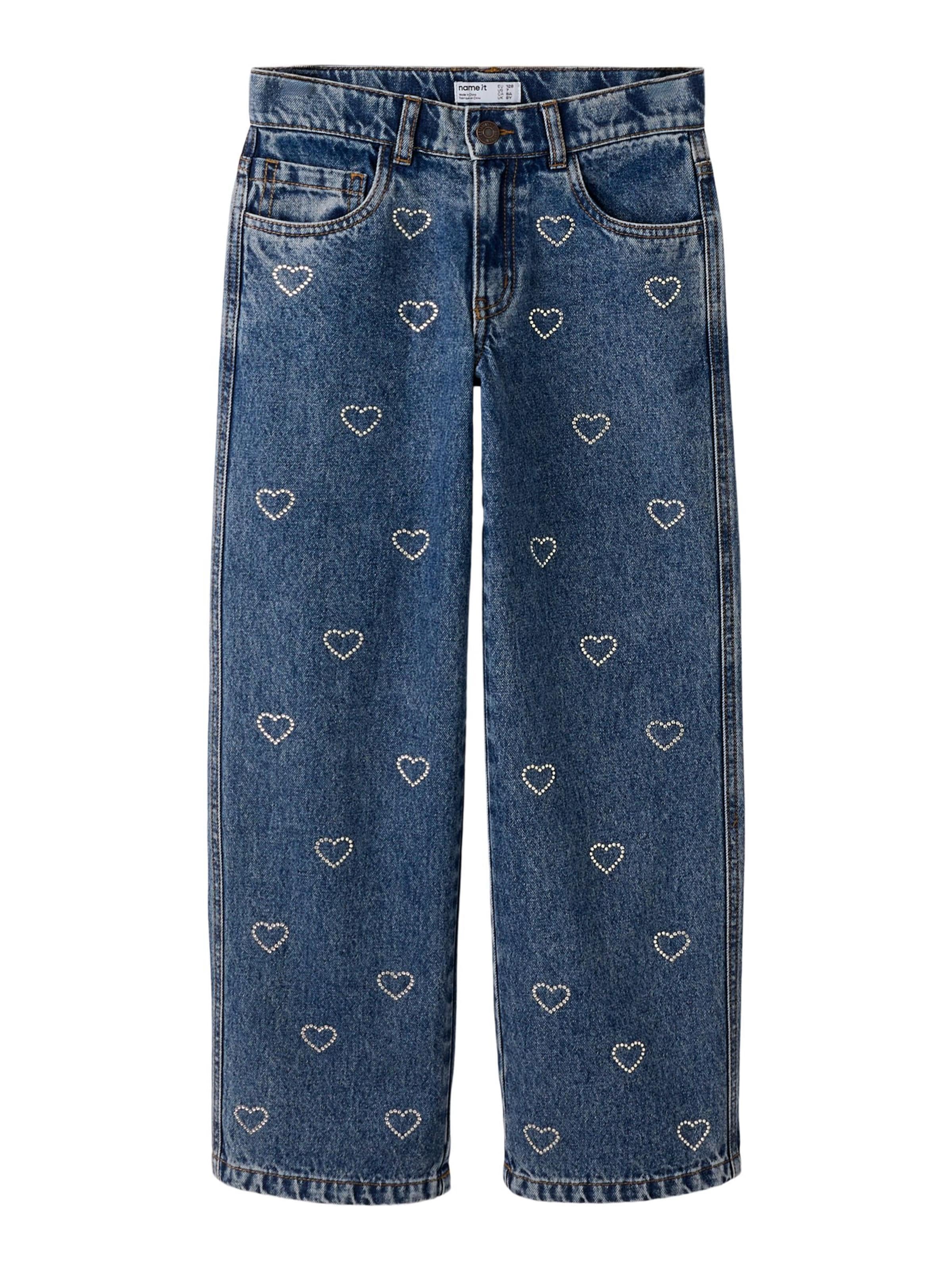 NAME IT Wide Leg Jeans in Blau: Vorderseite