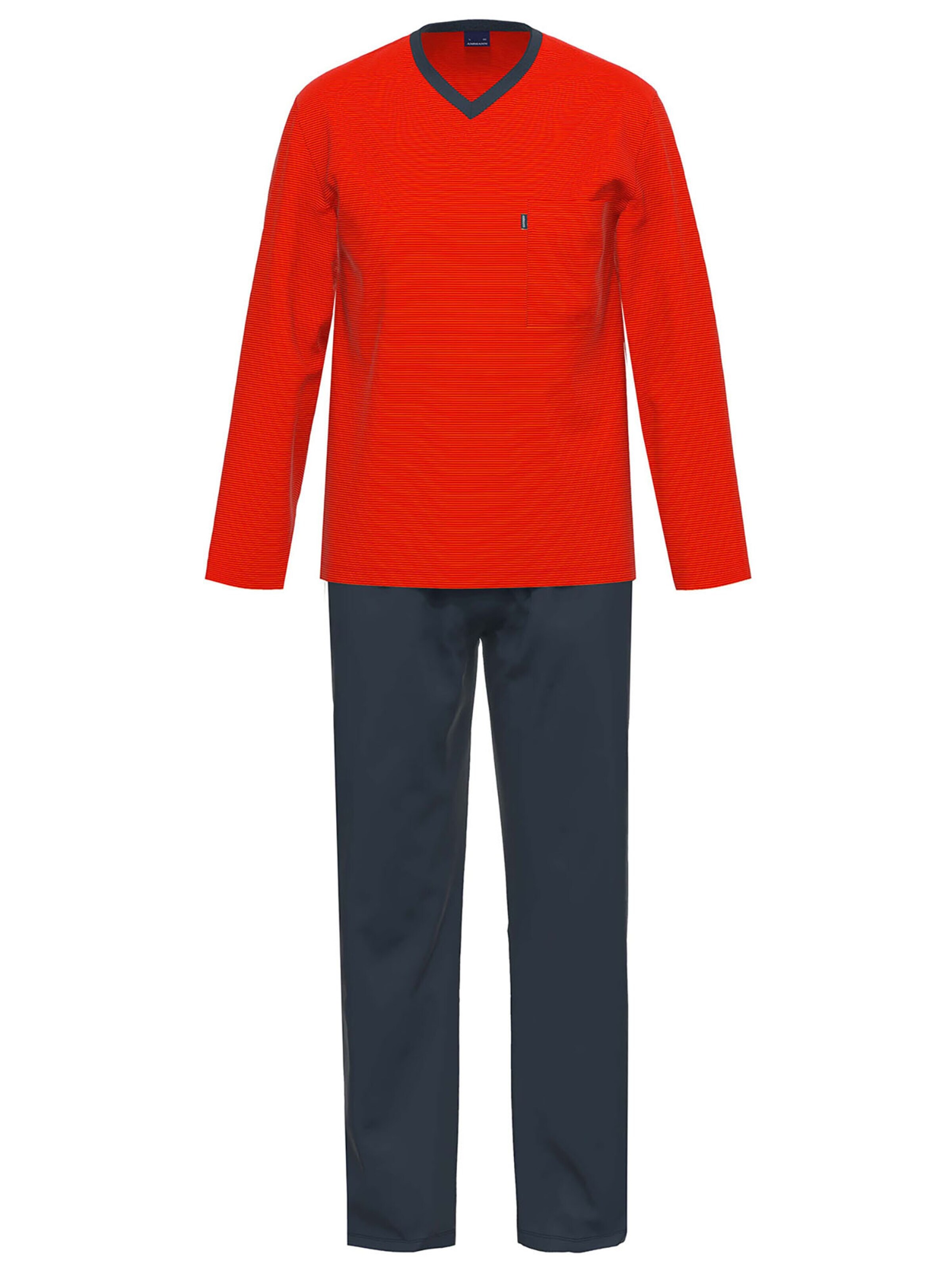 Ammann Short Pajamas 'Nightwear' in Red: front
