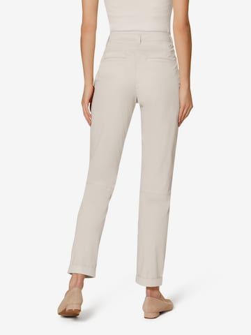 MADELEINE Tapered Pleat-Front Pants in White