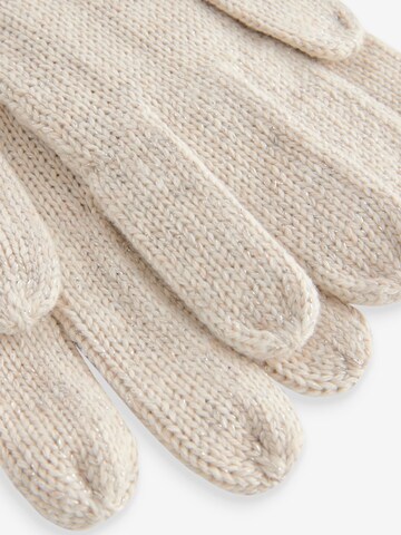 Next Full finger gloves in White