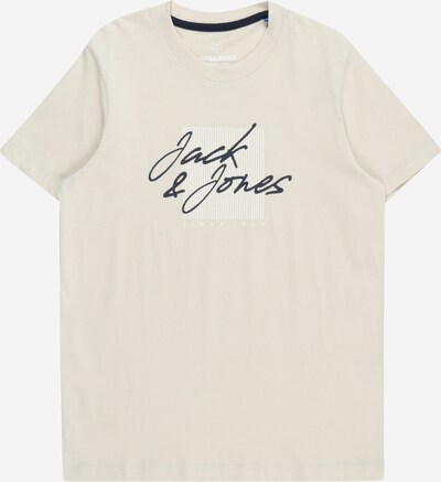 Jack & Jones Junior Shirt 'ZURI' in de kleur Beige / Zwart / Wit, Productweergave