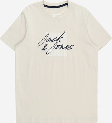 Jack & Jones Junior Shirt 'ZURI' in Beige: front
