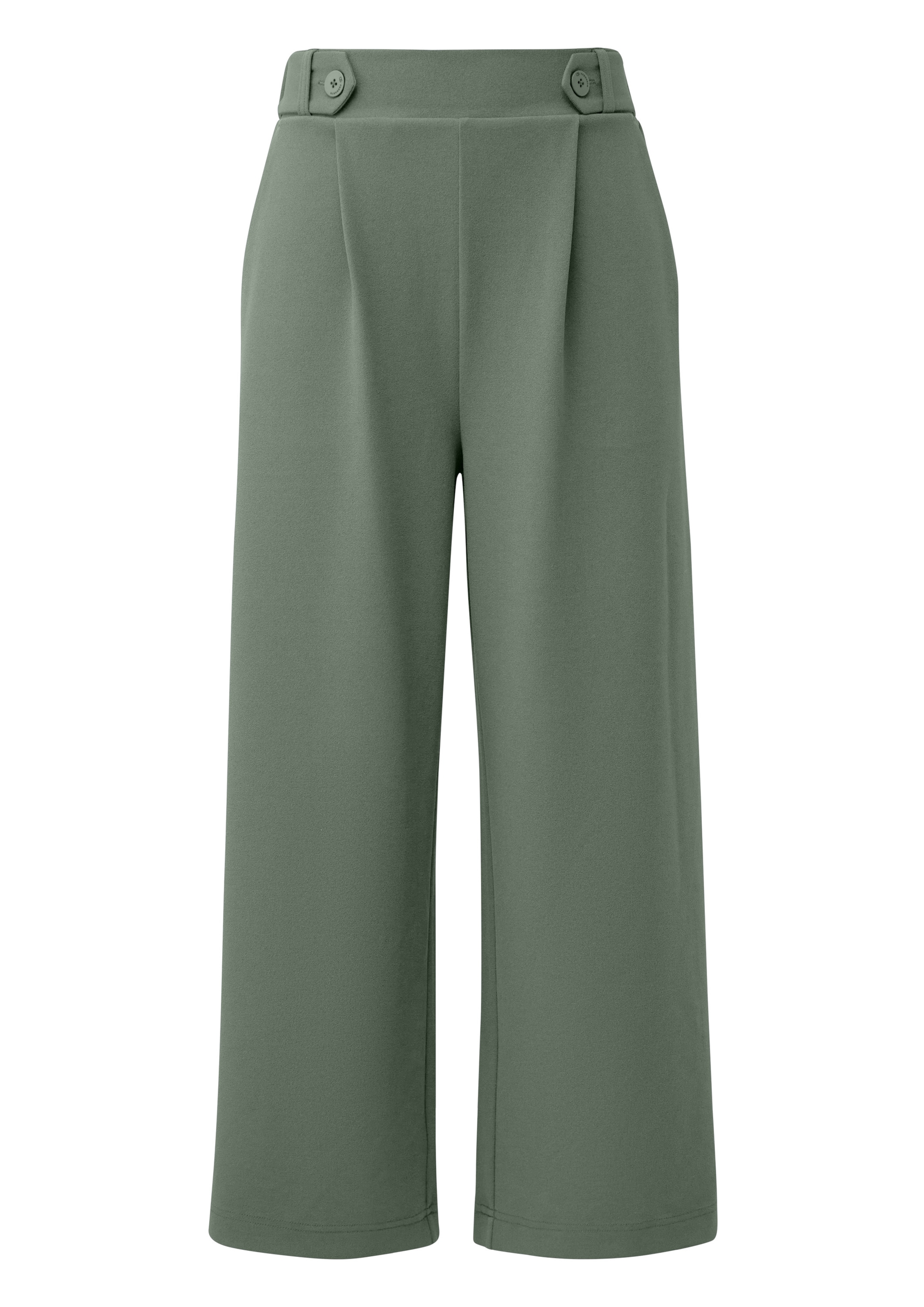 Wide Leg Pantalon à pince QS en vert : devant