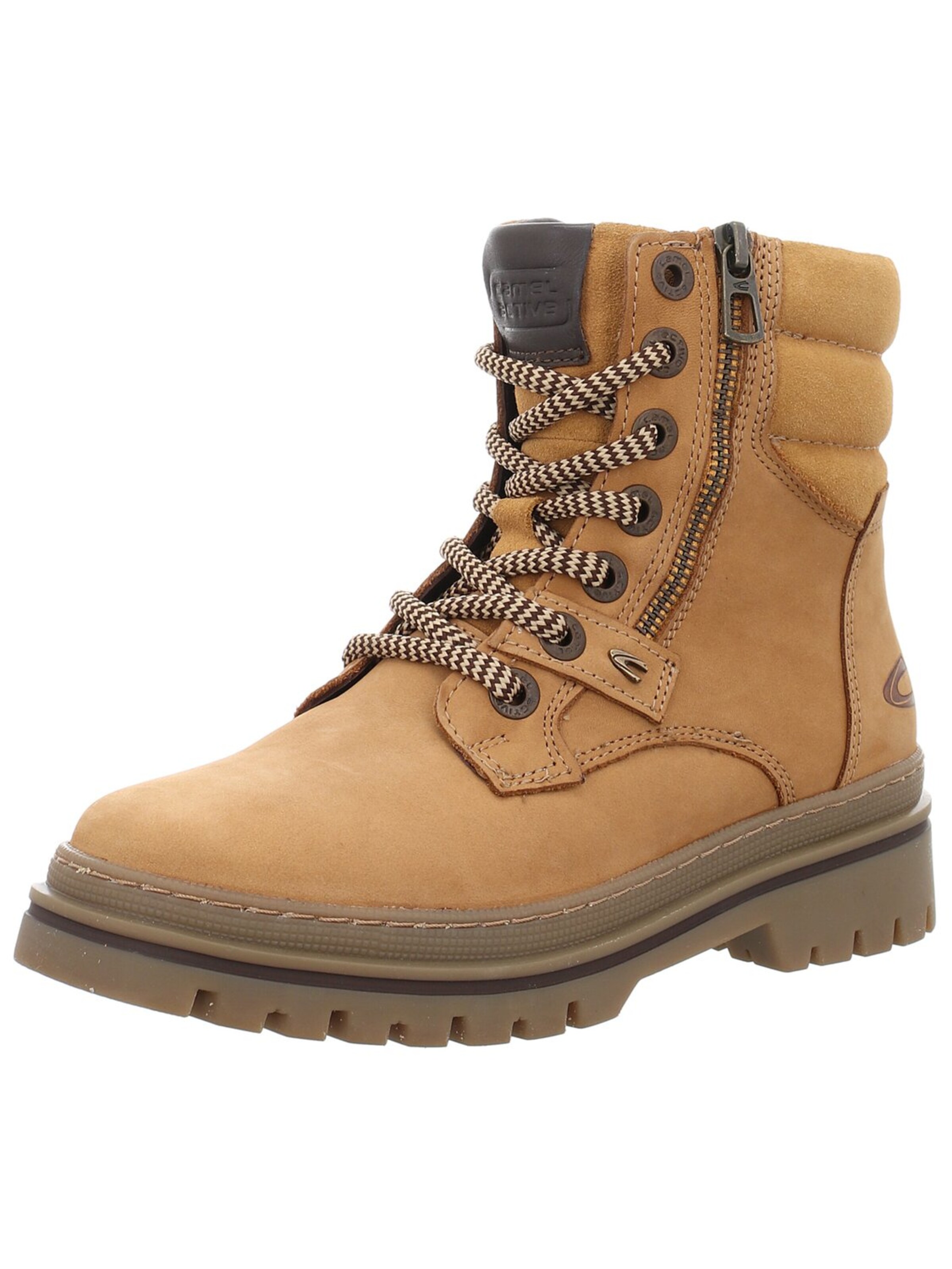 CAMEL ACTIVE Lace-Up Boots 'Damen Stiefelette CAML303-302-910 Echt Leder in braun' in Brown: front